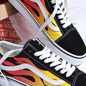 Fire Flame Vans